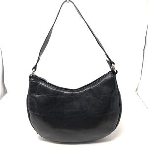 FALOR black textured leather purse, made in Italy